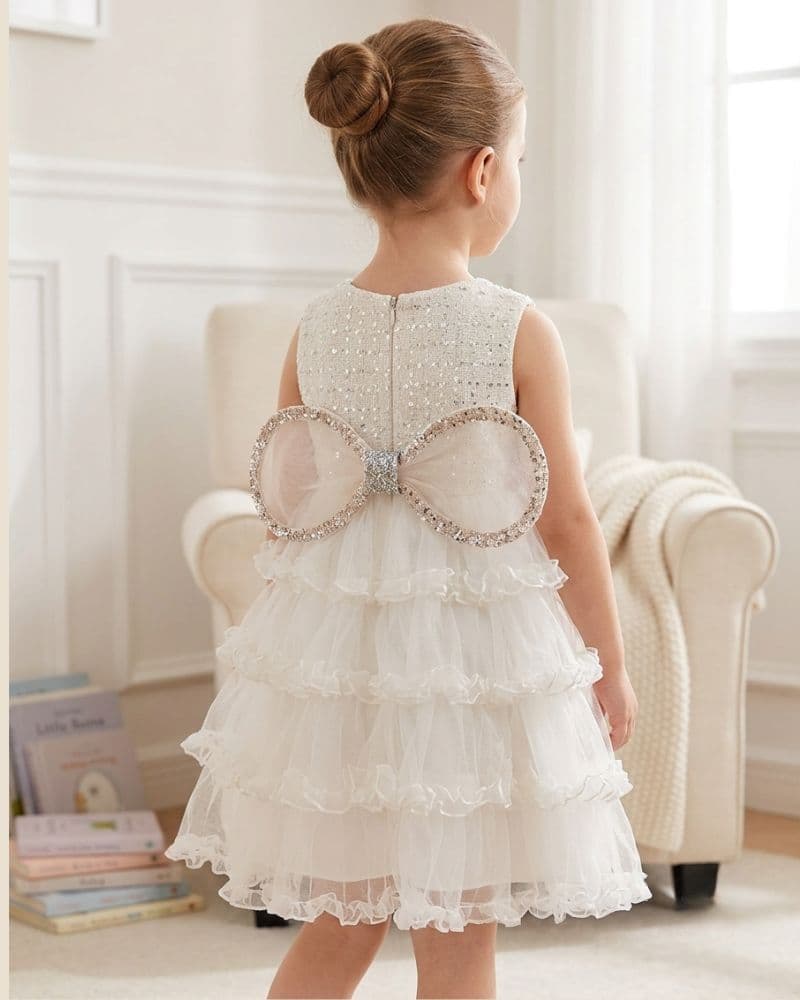White princess party frock