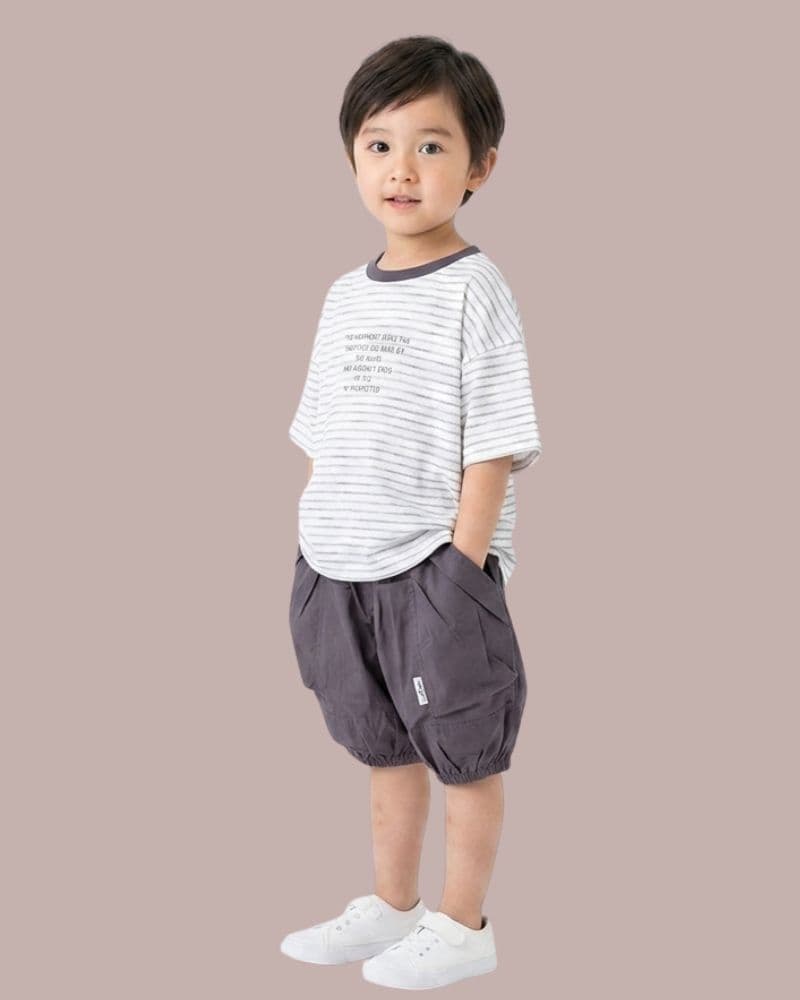 Boy short sleeve set
